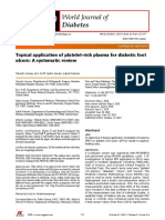 Topical Application of Platelet-Rich Plasma For Diabetic Foot Ulcers: A Systematic Review