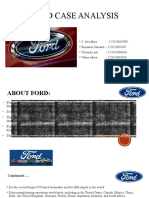 Ford Case Analysis