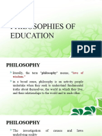 Philosophies of Education