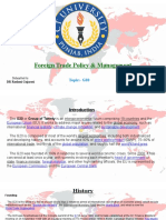 Foreign Trade Policy & Management: Submitted To: Submitted by