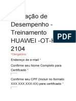 Avaliação de Desempenho FV Huawei