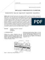 Upsetting of Bimetallic Components in Closed Die