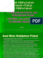 Kebijakan Fiskal dan Perpajakan untuk Stabilitas Ekonomi