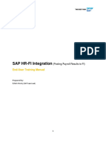 SAP HR-FI Integration - Posting Payroll Results To FI