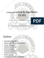 Data Structure & Algorithms CS-201: Lecture 03-Searching Algorithms Dr. Muhammad Mobeen Movania