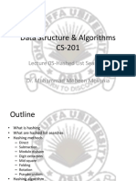 Data Structure & Algorithms CS-201: Lecture 05-Hashed List Searches Dr. Muhammad Mobeen Movania