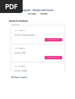 Angular Routes and Forms HandsOn