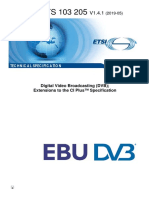 ETSI TS 103 205: Digital Video Broadcasting (DVB) Extensions To The CI Plus™ Specification