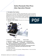 Double Station Pneumatic Heat Press Machine Operation Manual