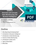 Unit-1: Overview and Concepts Data Warehousing and Business Intelligence