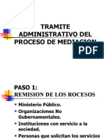 Tramite Administrativo Del Proceso de Mediacion