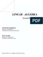 Linear Algebra - Kenneth Hoffman & Ray Kunze