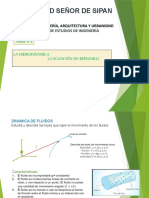 Clase N°4 HIDRODINAMICA - BERNOULLI