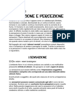 Sensazione e Percezione Cap 3