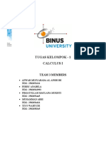 Tugas Kelompok 1 Calculus I - Turunan Fungsi dan Persamaan Diferensial