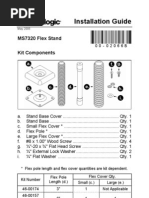 Installation Guide: MS7320 Flex Stand Kit Components