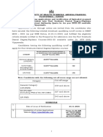 Category Revised Minimum Qualifying Criteria (As Per Mohfw Letter F.No.V.12025/154/2021-De Dated 10 November 2021) Revised Cut-Off Score (Out of 960)