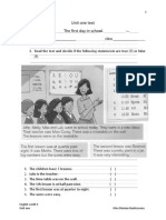 English World 3 Unit One Test