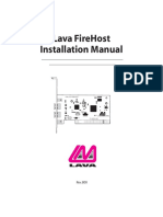 Lava Firehost Installation Manual: Rev. B00