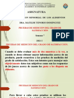 Asignatura: Evaluacion Sensorial de Los Alimentos Dra. Matilde Tenorio Dominguez