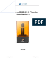 LONGER Orange30 LCD SLA 3D Printer User Manual Version1.0
