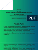 BMP 3073 Kesusasteraan Melayu Dalam Pengajaran Bahasa Melayu Kewajaran Komponen Sastera Dalam Bahasa Melayu (Komsas)