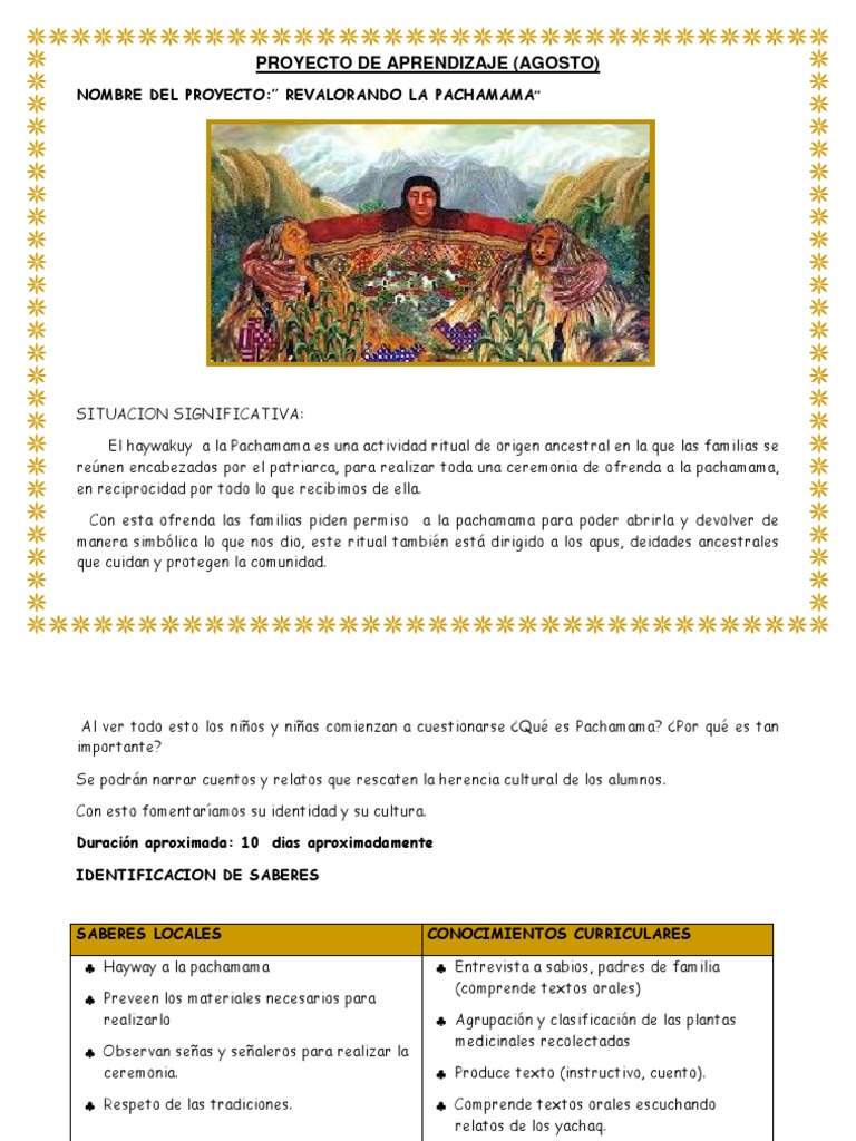 Mi Sala Amarilla: 1° de agosto Día de la Pachamama