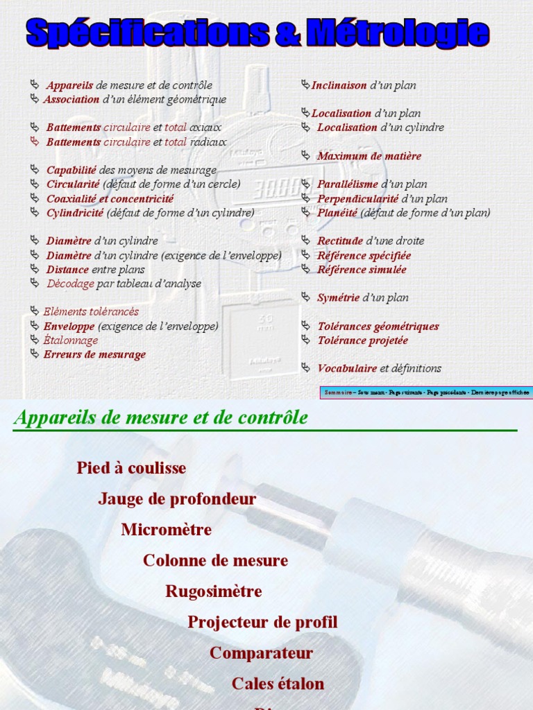 00 - Métrologie | PDF | Métrologie | Géométrie