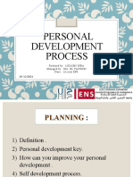 Personal Development Process: Realized By: LIKAIMI HIBA Managed By: Mrs. EL YACOUBI Class: 1st Year EPS