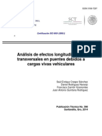 Análisis de Efectos Longitudinales y Transversales en Puentes Debidos a Cargas Vivas Vehiculares