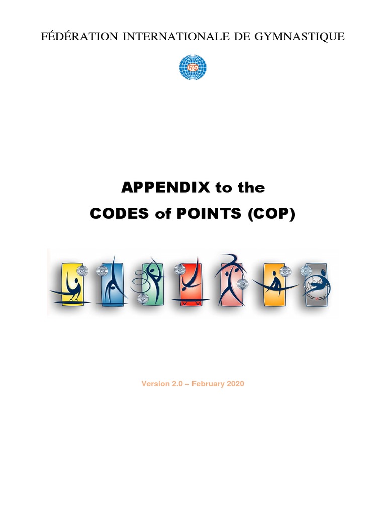 En Appendix To The Code of Points Changes PDF Gymnastics