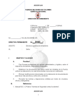 Directiva Armamento No. 0103 de Abril Del 2006