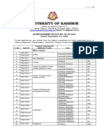 University of Kashmir Form - Associate - Professor - Electronics