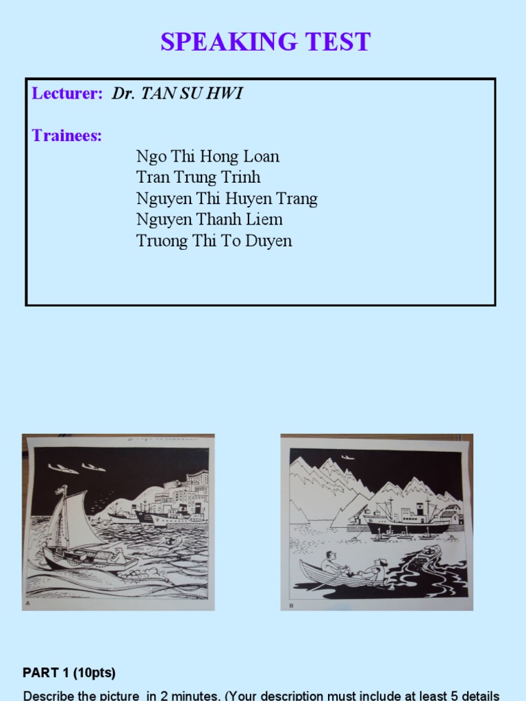 In-Class Speaking Test Guidelines | PDF | Fluency | Human Communication