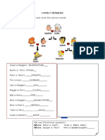 Study This Family Tree and Write The Correct Words