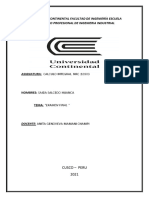 Calculo Integral Examen Final