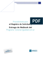 Procedimiento para El Registro de Solicitud y Entrega de Netbooks Conectar Igualdad - (Versión Anterior) - Ver Manual de Directivos