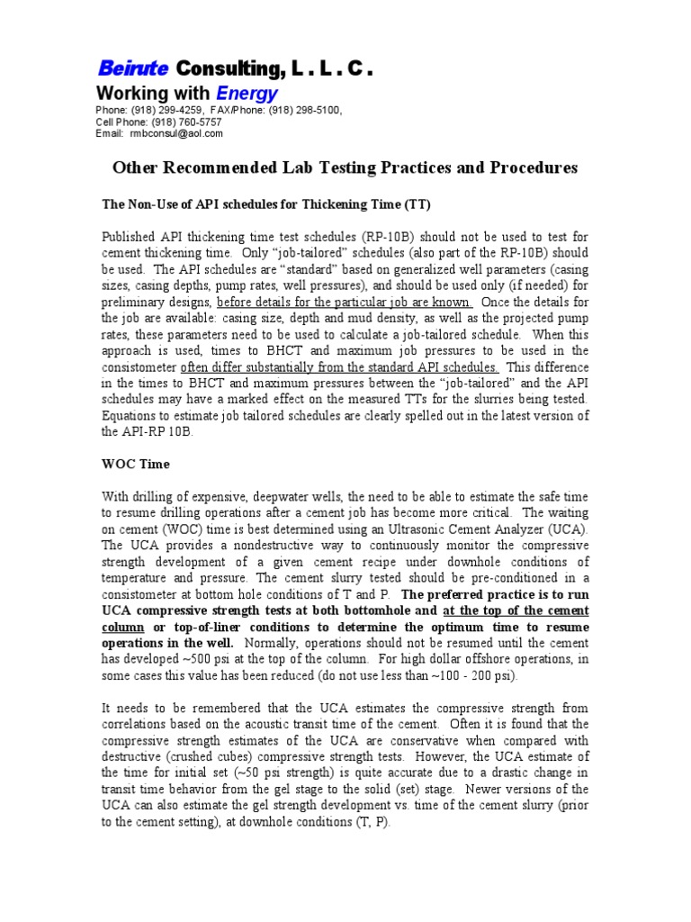 Other Lab Testing Procedures PDF Rheology Pressure