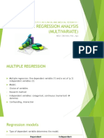 Multiple Regression Analysis (Multivariate) : Applied Statistics in Clinical and Medical Research