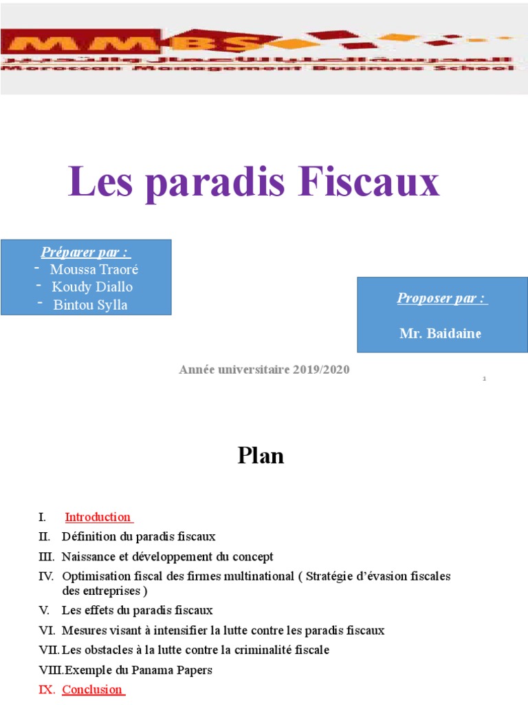 Comprendre les paradis fiscaux | PDF | Paradis fiscal | la corruption