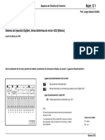 Diagrama de Sistema de Inyección de Planta de VW Sedán