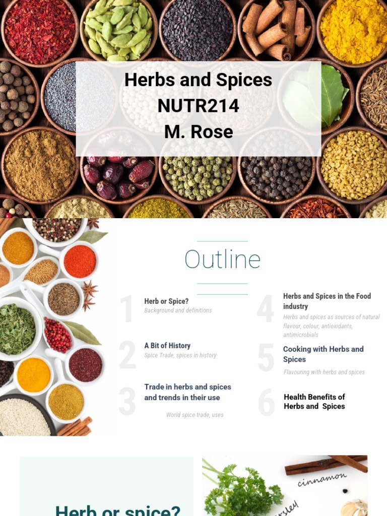 Herbs and Spices PDF Spice Fat
