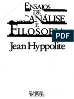 Jean Hyppolite Ensaios de Psicanc3a1lise e Filosofia