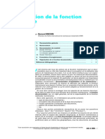 AG 4 850 Documentation de La Fonction Maintenance