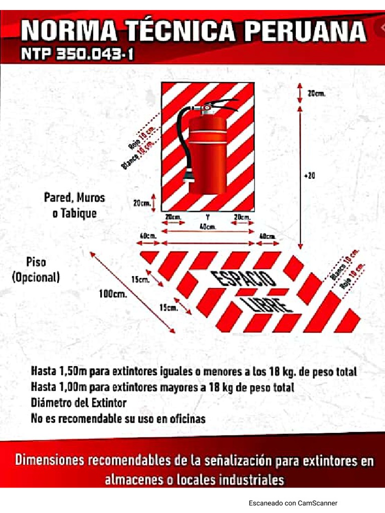 Dimensiones De Extintor PDF