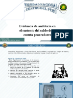 Evidencia de Auditoria - Cuentas Por Pagar Proveedores