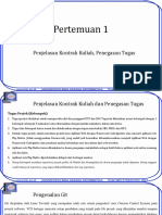 Pertemuan 1: Penjelasan Kontrak Kuliah, Penegasan Tugas