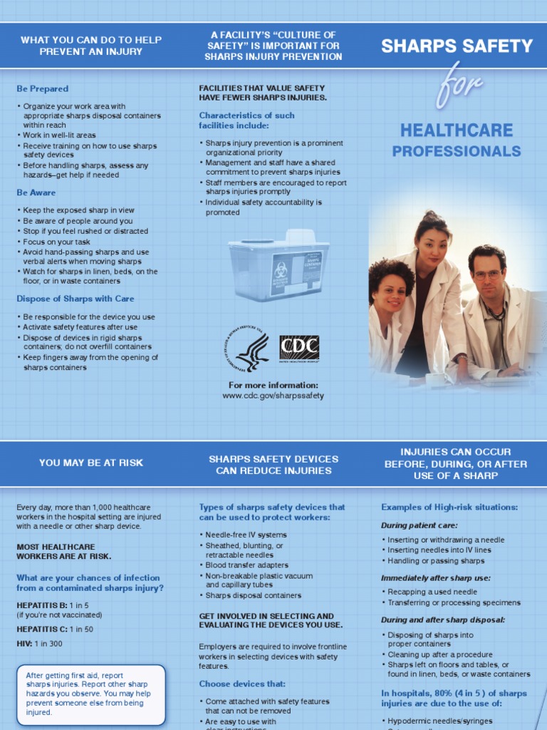 Sharps Safety Protocol for Healthcare Workers | PDF | Clinical Medicine ...