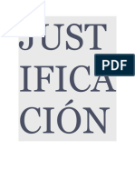 Just Ifica Ción