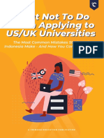 What Not To Do When Applying To US UK Universities Ebook - I